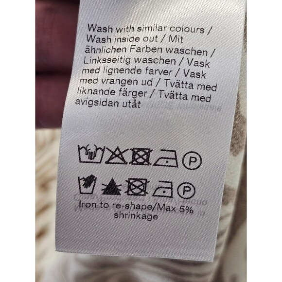 Samsøe Women's L Alsop Skirt Zebra Print Midi A-Line Copenhagen Designer EUC - Picture 13 of 14